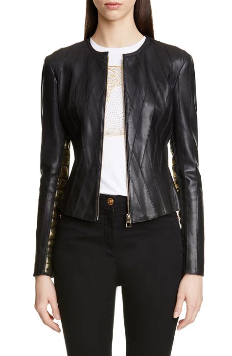 versace collection college jacket|versace coats for women.